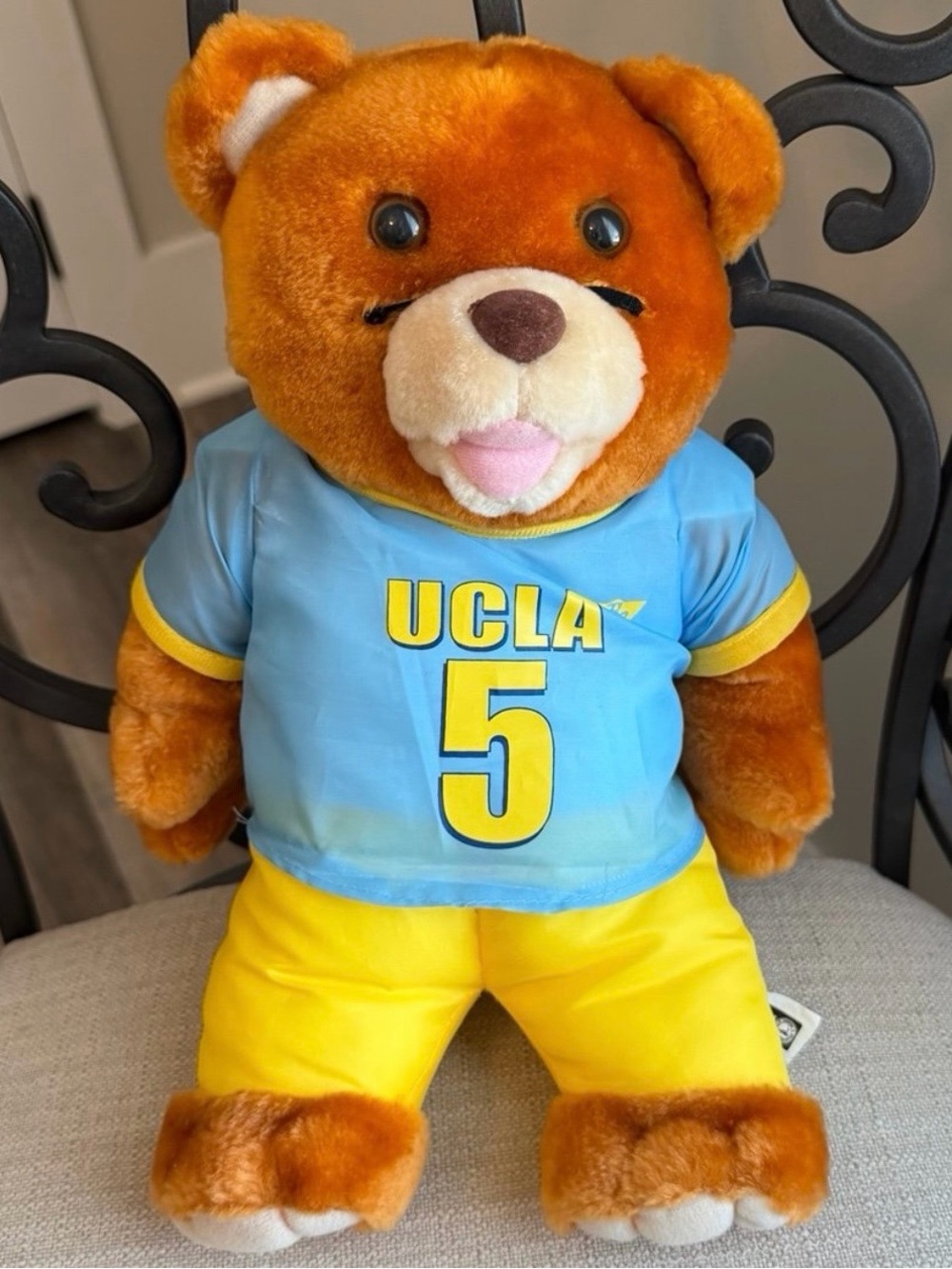 Vintage UCLA Bruins Teddy Bear Plush #5 Officially Licensed NCAA Collectible